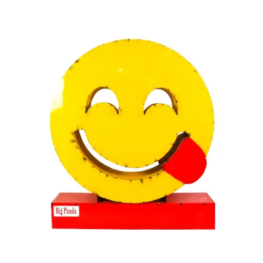 [2025-03-11-0045-A] Emoji - 😋 - Miam - 139 x 120 x 30 cm