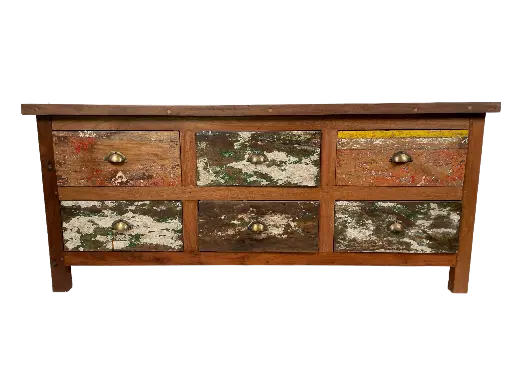 [2025-04-08-0009-A] Commode - 6 Tiroirs - 65 x 150 x 45 cm