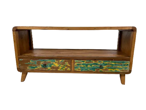 [2025-04-08-0015-A] Meuble TV - 1 Étage, 2 Tiroirs - 60 x 120 x 40 cm