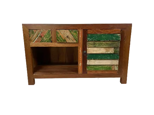 [2025-04-08-0016-A] Meuble TV - 1 Porte, 2 Tiroirs - 60 x 100 x 40 cm
