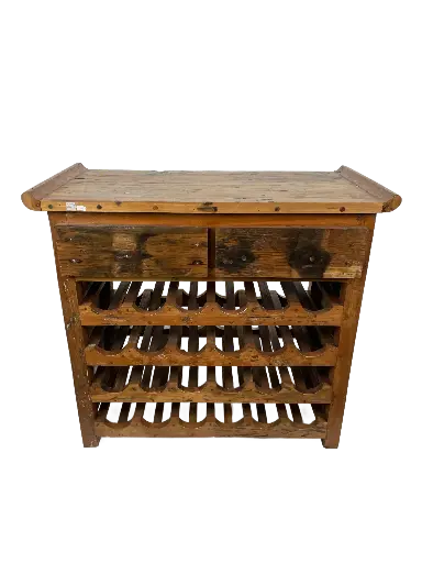 [2025-04-08-0019-A] Étagère à Vin - 2 Tiroirs - 92 x 102 x 50 cm