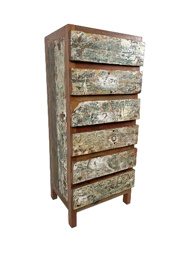 [2025-04-08-0020-A] Commode - 6 Tiroirs - 120 x 51 x 43 cm