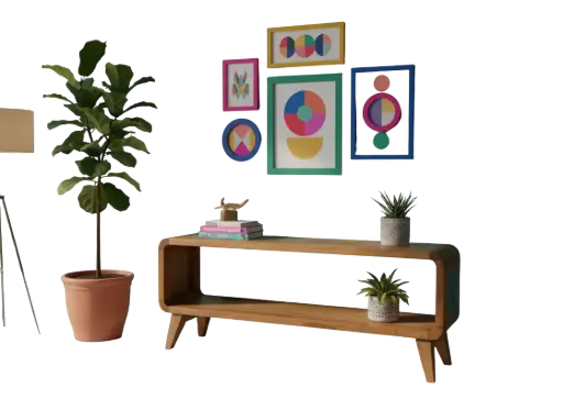 [2025-04-08-0032-A] Table Basse - 1 étagère - 45,5 x 120 x 25 cm