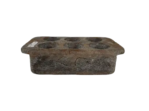 [2025-04-08-0065-A] Moule à Sucre Brun Ancien - 7 x 24 x 12,5 cm