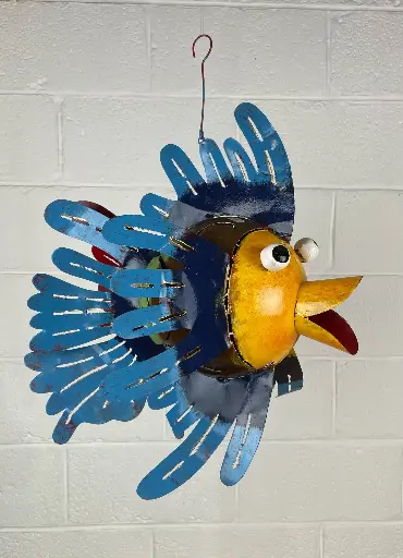 [2025-04-11-0009-FIHG18-VO-04-B] Poisson à Suspendre - Voilé - Mix - 46 x 27 x 40 cm