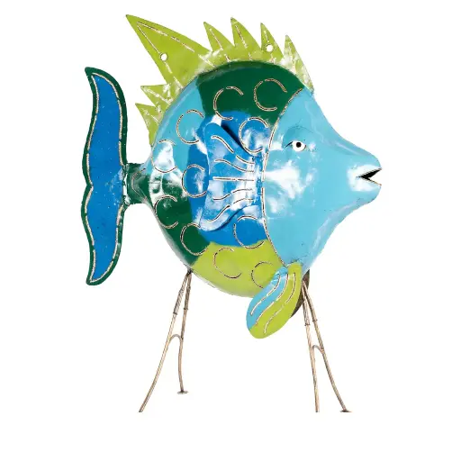 [FIDO150-02-C] Poisson Daurade - Bleu Clair, Bleu Foncé, Vert Clair & Vert Foncé - 150 x 55 x 120 cm