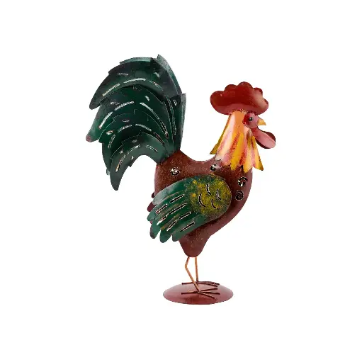 [COC35-01-C] Coq - Mix Couleur - 41 x 12 x 30 cm