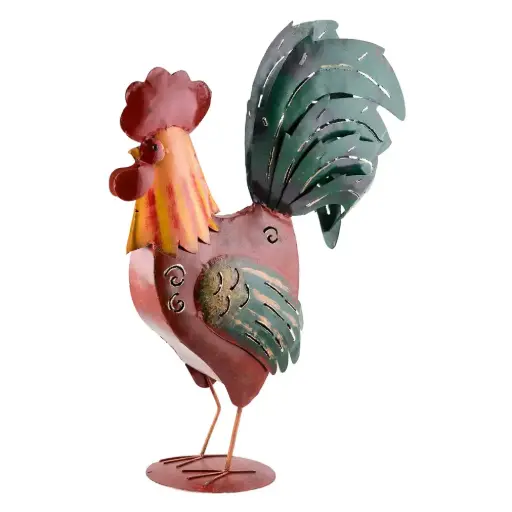 [COC50-01-C] Coq - Mix Couleur - 50 x 14 x 35 cm