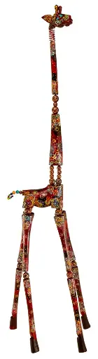 [GIDA195-02-C] Girafe Dali - Bordeaux - 195 x 30 x 50 cm