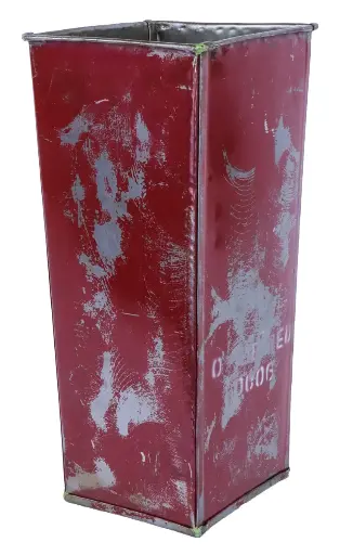[UMSQUP48-02-C] Porte-Parapluie Upcycling - Rouge - 50 x 23 x 21 cm