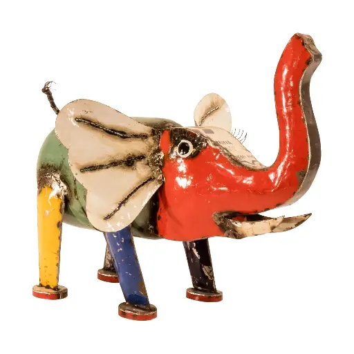 [ELUP54-C] Eléphant - Mix Couleur - 54 x 66 x 46 cm