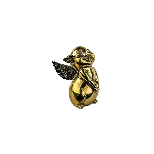 [PIGFLYBZ9-C] Cochon Vollant Bronze - Or - 9 x 5 x 6,5 cm