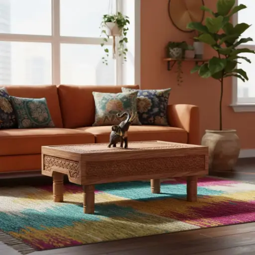 [ELBZ12-C] Eléphant Bronze - Noir & Or - 12 x 12 x 7 cm