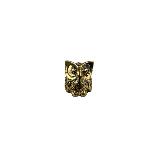 [OWLBZ4-C] Hibou Bronze - Or - 4,5 x 4 x 4 cm