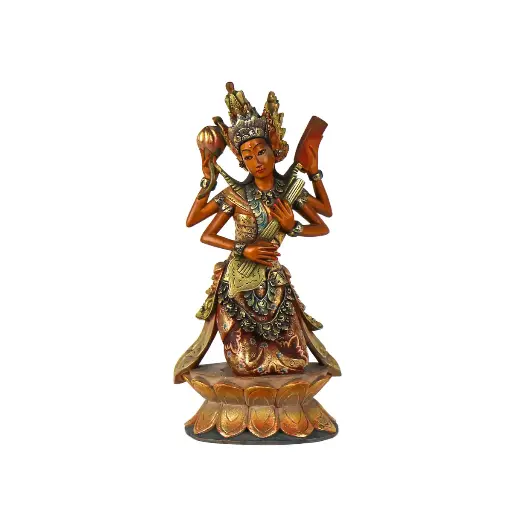 [2025-06-17-0009-A] Statue - Saraswati - 30 x 15 x 9 cm