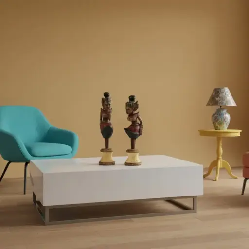 [2025-06-17-0012-A] Bouchons Cérémoniels - Dieu & Déesse - 24 x 6 x 7 cm