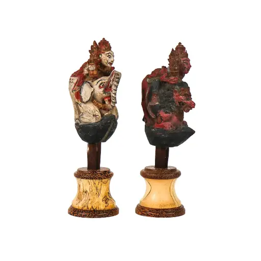 [2025-06-17-0018-A] Bouchons Cérémoniels - Ganesh & Singa  - 21 x 6 x 8 cm