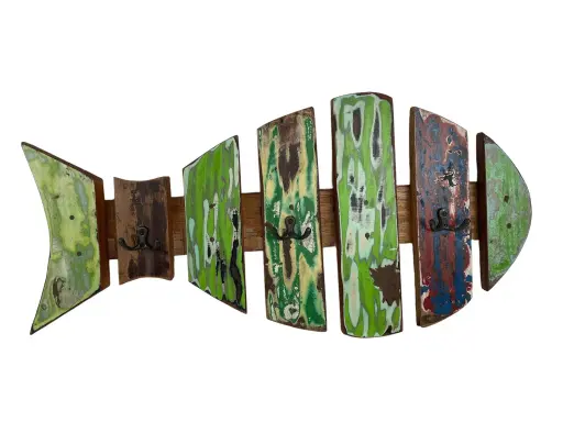[2025-09-26-0008-A] Porte-Manteau "Poisson" - 33 x 67 x 8 cm
