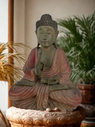 [2025-09-26-0019-A] Buddha - Ancien (30-40 ans) - 43 x 32 x 15 cm