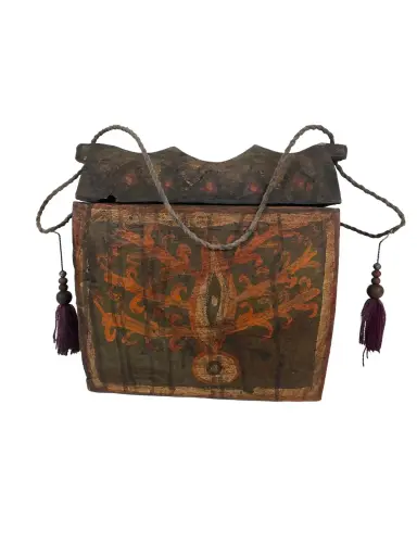 [2025-09-26-0026-A] Sacoche en Bois - 27 x 29 x 13 cm