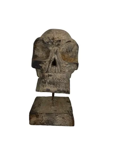 [2025-09-26-0029-A] Crâne Sculpté - 31 x 15 x 23 cm