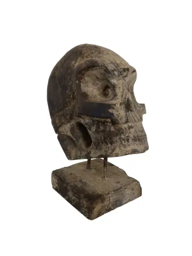 [2025-09-26-0029-A] Crâne Sculpté - 31 x 15 x 23 cm