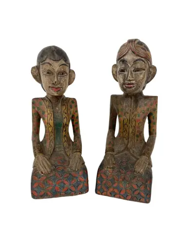 [2025-09-26-0041-A] Statues - Couple Loro Blonyo - 22 x 8,5 x 8 cm