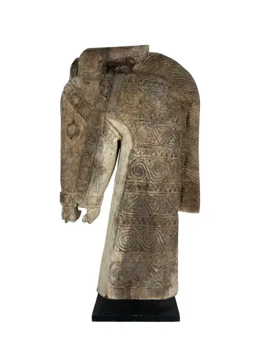 [2025-09-26-0097-A] Tête de Cheval sur Socle - 88 x 19,5 x 48 cm