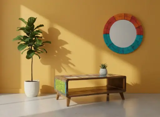 [2026-03-24-0003-A] Table Basse - 1 étagère - 45 x 120 x 60 cm